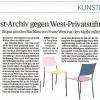 West-Archiv gegen West-Privatstiftung