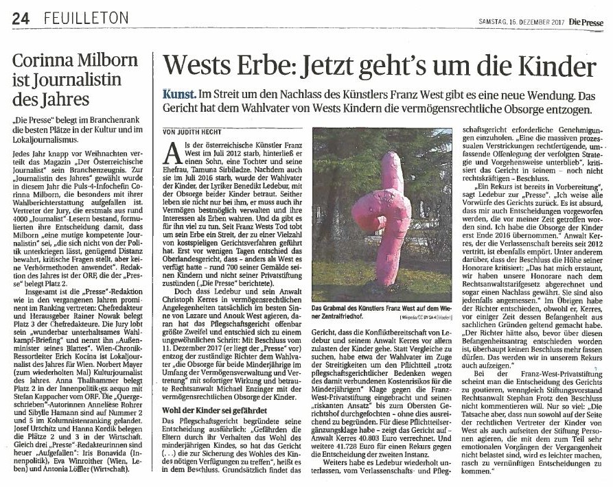 Die Presse-Artikel vom 16.12.2017