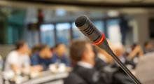 Microphone Vortrag
